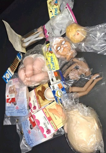 Konvolut Puppenherstellung Zubehör Teile Puppe Basteln Köpfe, Handbasteln - Bild 12 von 12