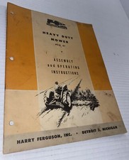 Vintage Ferguson System Ford Tractor Heavy Duty Mower PEO 21 Manual Detroit MI