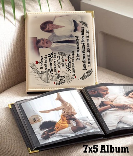 Album fotografico, album Keepsake, personalizzato, album commemorativo, libro lutto. - Foto 3 di 12