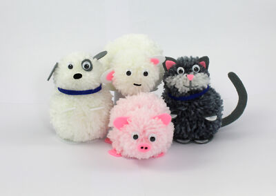 RSPCA Buttercup Farm Friends Fluffy Easy To Make Pom Pom Animals