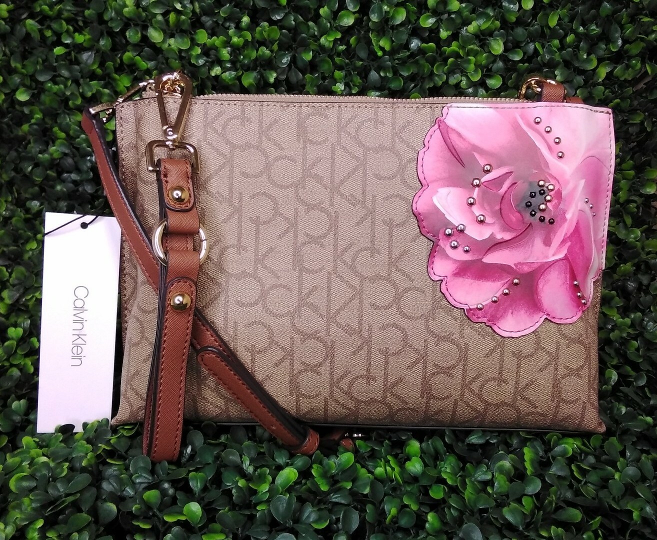 calvin klein sonoma floral tote