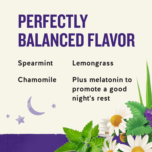 Sleepytime Wellness Tea plus Melatonin, Caffeine Free, 18 Tea Bags Box - Picture 3 of 12