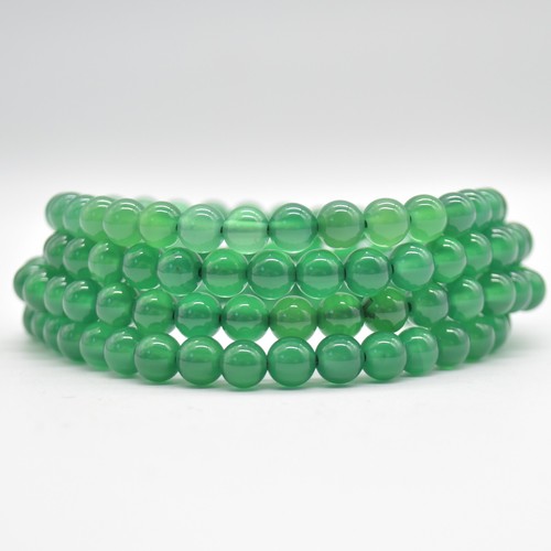6mm Semi-precious Gemstone Crystal Round Beads Bracelet Sample Strand - Picture 39 of 109