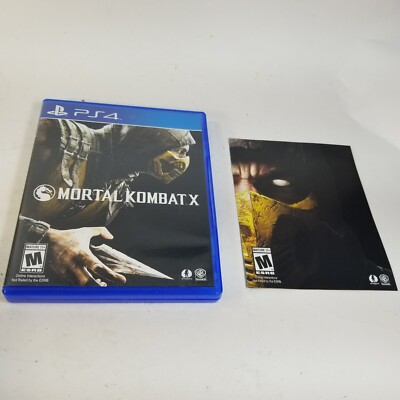 Mortal Kombat X (Sony PlayStation 4, PS4 2015) PS4 Tested Complete CIB