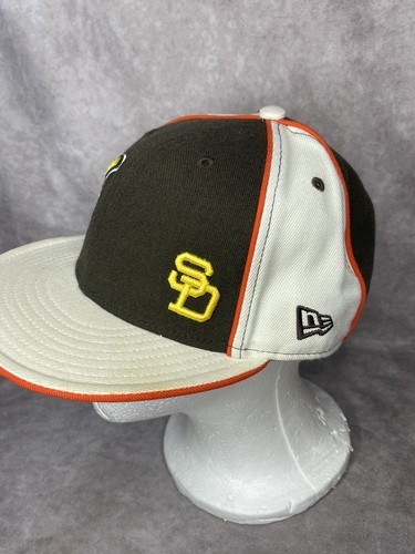 De Colección Sombrero de Lana de los Padres de San Diego New Era 59Fifty Fraile de Bateo Equipado 7 3/8 4 Panel - Imagen 3 de 8
