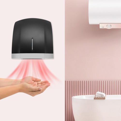 1800W Wall-mounted Hand Dryer Commercial Household Automatic High Speed ABS IPX1 - Picture 4 of 24