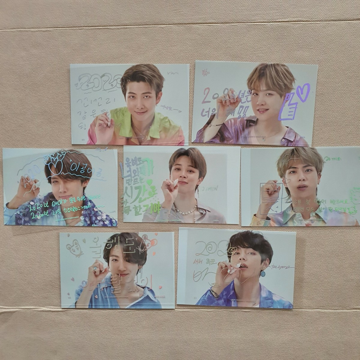 BTS 公式summer package/season's greetings BTS] Official Special message card season's greetings 2020