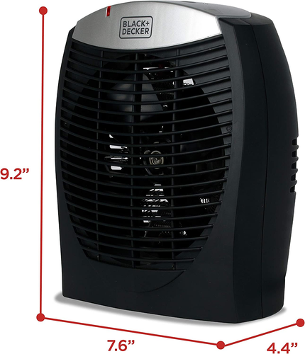 BLACK+DECKER Indoor Space Heater, Infrared Heater with E-Save Function, 1500W - Picture 8 of 12