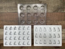 Walt Disney Micelli Polycarbonate Chocolate Mold Set Eeyore, Donald Duck, Kanga