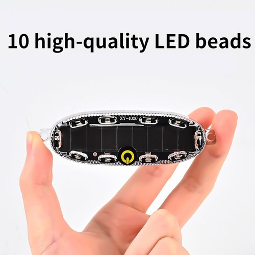 Solar Car Strobe Warning Light Emergency Light Brake Taillight Flashing Light - Picture 6 of 11