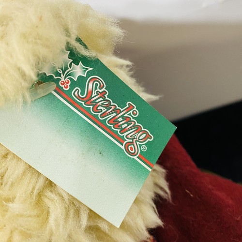 Rare Vntg Sterling Inc Christmas Collectible 15" Stuffed Bear With Ornament’s - Picture 9 of 10