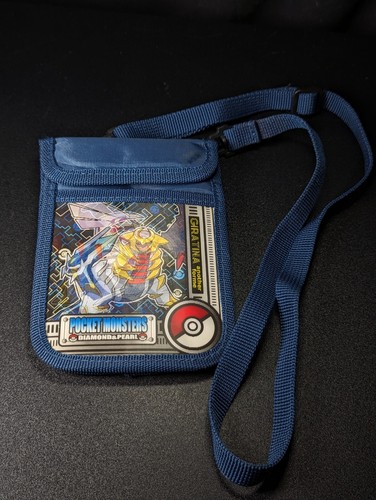 Vintage Pokemon Diamond Pearl Lenticular Zip Up Shoulder Carry Bag Nintendo  - Picture 1 of 9