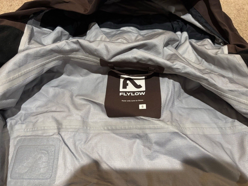 Abrigo de laboratorio FLYLOW para hombre pequeño versátil impermeable chaqueta de esquí/snowboard óxido - Imagen 5 de 10