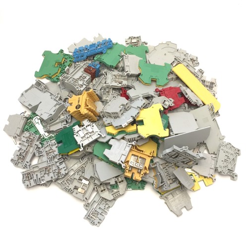 3lbs of Allen Bradley Randomly Assorted DIN Rail Terminal Block End Stop Cover - Picture 1 of 2