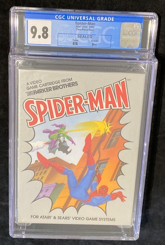 CGC 9.8 A++ SEALED 1st Marvel 1st Spider-Man Videospiel (Atari 2600, 1982) - Bild 1 von 4