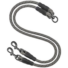 Double Dog Leash Coupler Tandem Leash for Two Dogs No Tangle 360  Swivel Dual