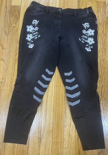 Aztec Diamond Womens Pants Size 8 Equestrian Technical Breeches Riding Leggings
