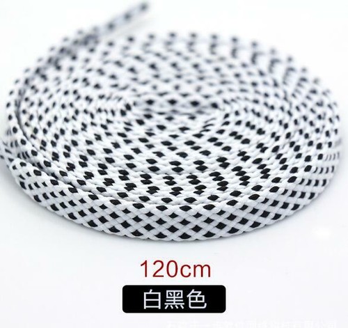 new 1 pair Flat Weave Laces Athletic Shoelaces Canvas Sneakers shoelace rope - Picture 19 of 42