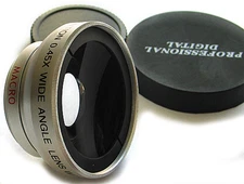 WIDE ANGLE X0.45 LENS FOR Sony DCR-SR220,SR100,HDR-CX100 CX110,CX150,CX300,CX350