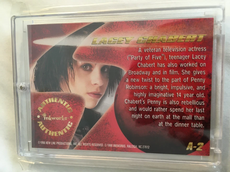 Lacey Chabert Lost In Space Autograph Penny A-2 1998 Inkworks Rare Mint Auto - Image 2 of 2