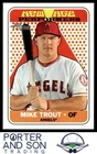 Mike Trout New Age Performers 2018 Topps Heritage #NAP-2 Angels Baseball Card