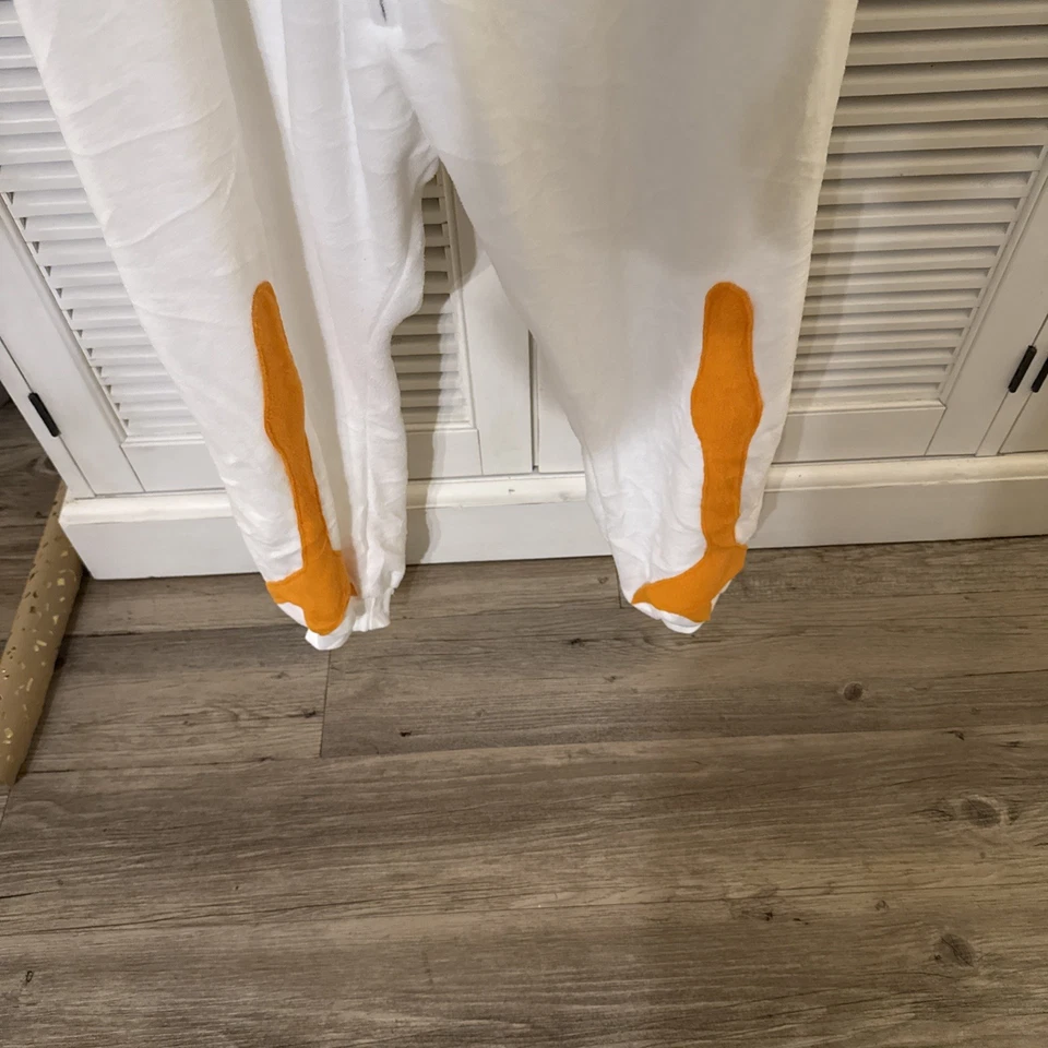 Disfraz Pájaro Una Pieza Cremallera - Blanco, Mujer Grande con Capucha - Máscara Incluida Foto 4 de 4