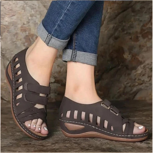 Women Orthopedic Flat Mules Sandals Summer Slippers Comfy Open Toe Shoes Size US - Picture 11 of 28