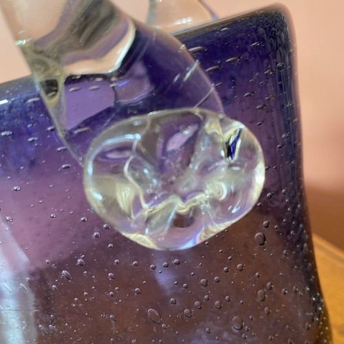 Large Vintage Italian Hand Blown Art Glass Handbag Murano? Excellent condition - Picture 6 of 12