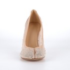 Women Mesh Rhinestone Pointed Toe Pumps Stiletto High Heel Wedding Shoes US12 — photo 6
