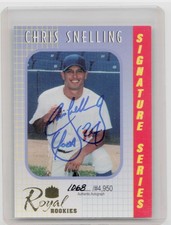 2000 Royal Rookies Chris Snelling Auto /4950 #10 Mariners Autographs