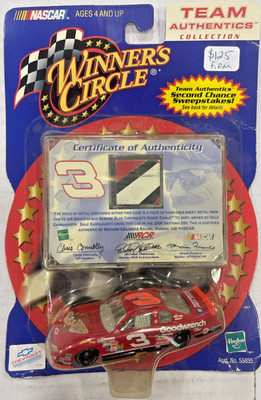 Dale Earnhardt #3 Winners Circle Team Authentics Diecast COA 2001