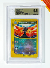 Pokemon BGS 9.5 Houndoom #15 Reverse Foil Aquapolis 2003 Italiano