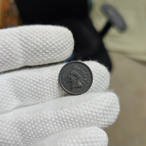 1864 Indian Head Cent XF AU Details - Bild 3 von 7