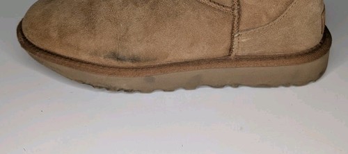 UGG Australia Women's Classic Ultra Mini Boot Size 8 Chestnut Suede 1116109 - Picture 9 of 9