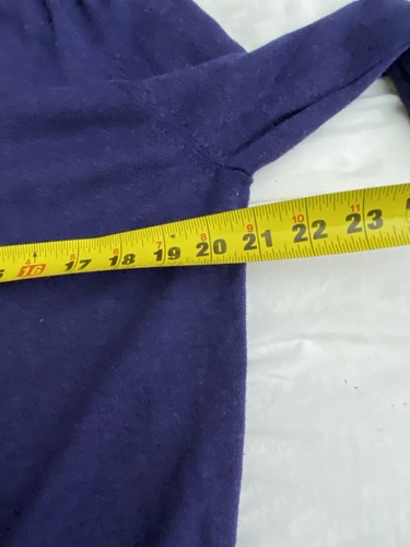 Mens Patagonia Pullover Hooded Sweater Size Med Purple Cotton Poly Blend 3/4 Zip - Picture 5 of 11