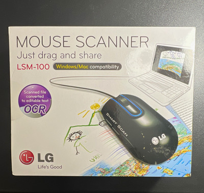 LG LSM-100 Mouse Scanner Handheld OCR USB 2.0 300x300 DPI A3