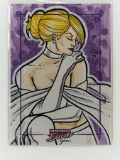 Cassio Batista Emma Frost White Queen sketch card Marvel Dangerous Divas 2 2014