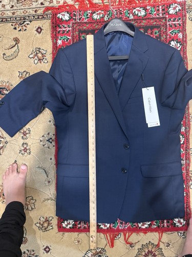 Calvin Klein Mens Slim fit Blazer 48Reg 100% Wool Natural Stretch MRSP $450 - Picture 4 of 6