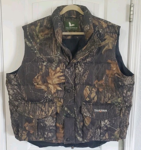 Field & Stream Men's Camouflage Hunting Full Zip Polyester Vest X Large New - Picture 1 of 3