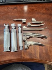 Set of Laryngoscope Handles and Blades - Rusch, Mercury  (jk)