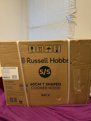 Russell Hobbs Cooker Hood T Shaped 60cm Stainless Steel RHTCH600B1SS New Sealed  - Picture 4 of 6