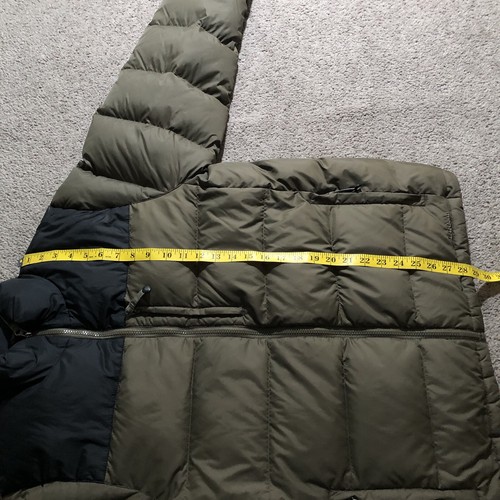 L.L.Bean Puffer Jacket Mens M Green Black Down Winter Coat Goose Insulated - Picture 14 of 14