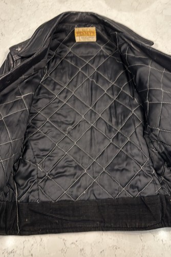 Killer Vintage 50er / 60er Jahre Steerhide Leder Motorrad Jacke Wear Größe 32" - Bild 3 von 14