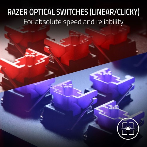 Teclado óptico para juegos Razer Huntsman V2 sin llave (interruptor púrpura Clicky) - Imagen 6 de 8