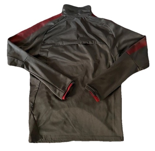 Puma Arsenal Fly Emirates Gray Soccer 1/4 Zip Pullover Size Small Sweatshirt - Picture 4 of 6