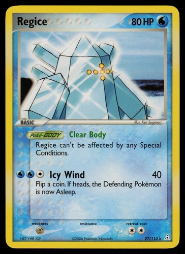 Regice - 27/110 - Ex Holon Phantoms Rare Pokemon Karte - LP - Bild 1 von 2