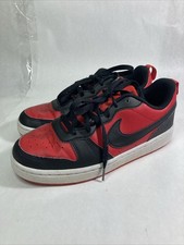 Nike Court Borough Low Size 5.5 Y Recraft Black University Red 2023 Youth Shoes