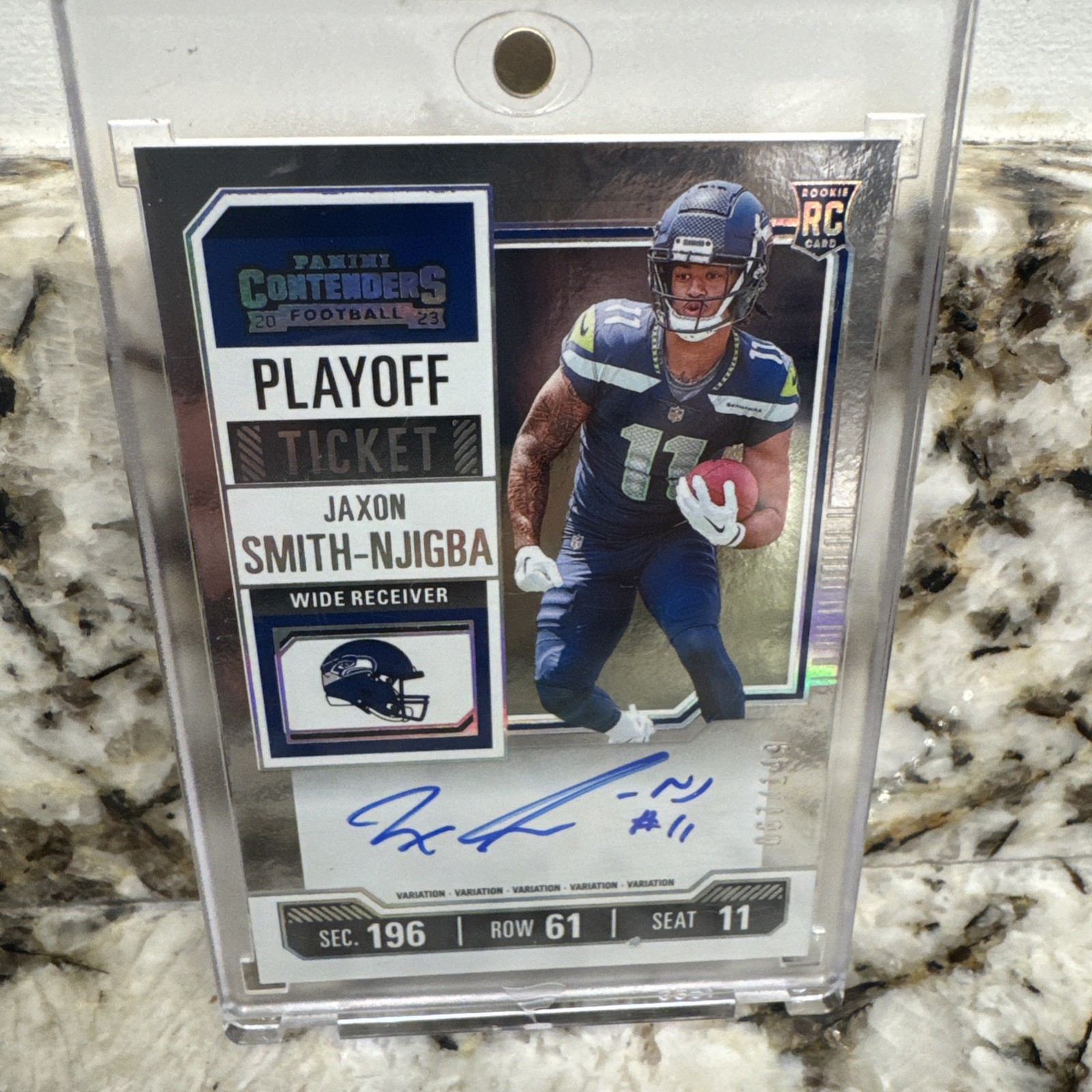 2023 Contenders Playoff Ticket Auto Variation Jaxon Smith-Njigba RC #117 67/149
