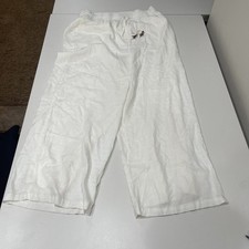 Marled Women  s Pants Size XL Color White
