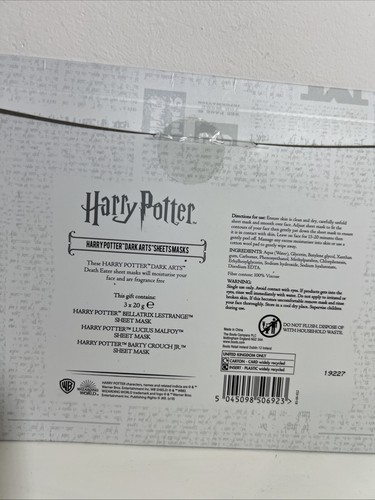 3x Harry Potter Dark Arts Sheetmasks Face Masks Wizarding World New - Picture 4 of 4